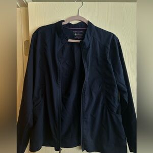 Healing Hands Women's Navy scrub jacket